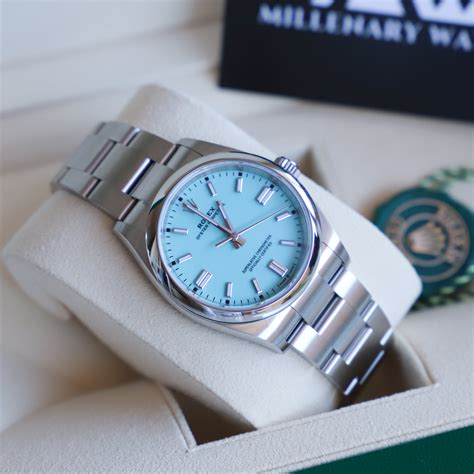 ladies rolex oyster perpetual blue face|rolex oyster perpetual tiffany.